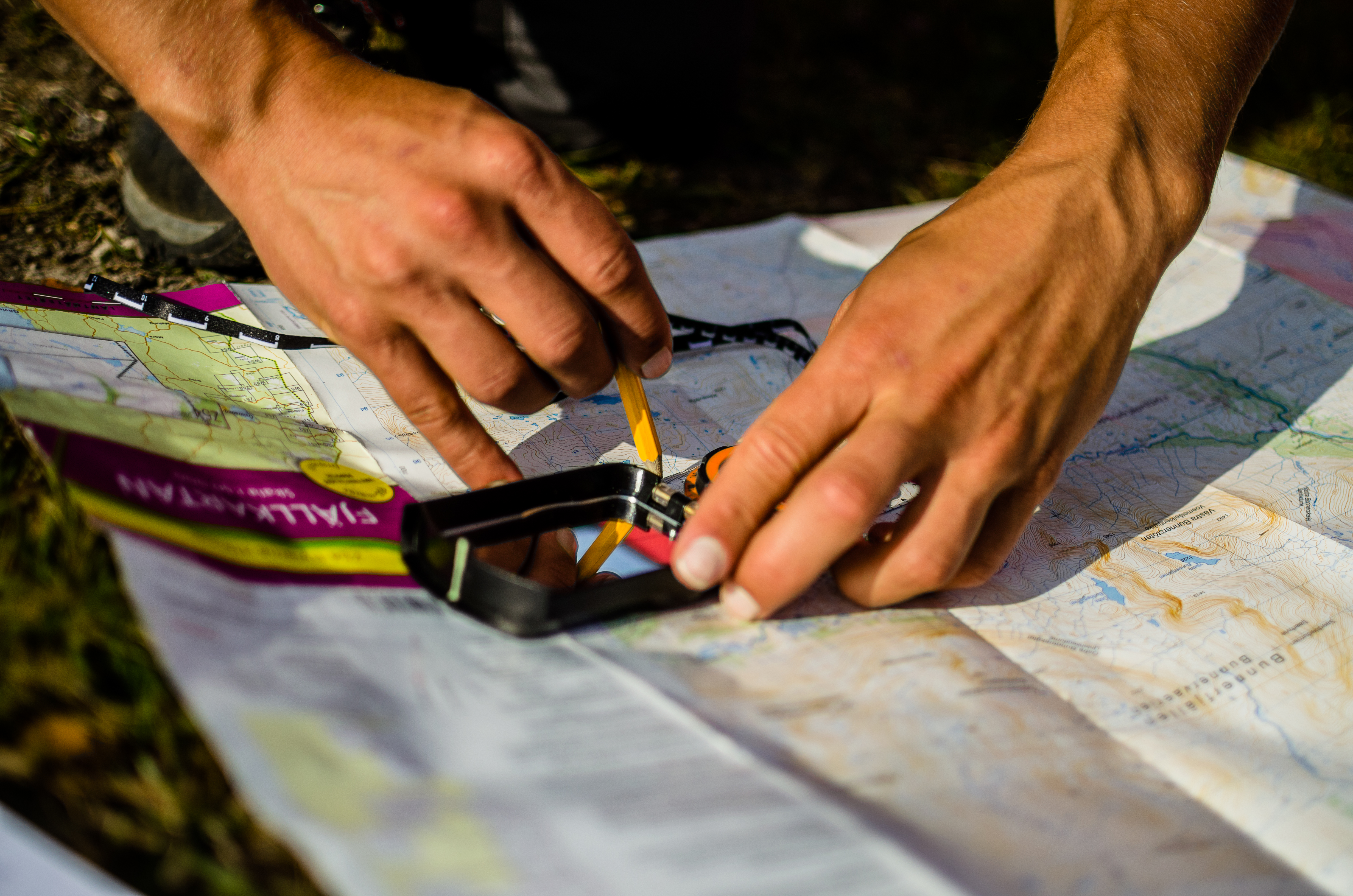 Karta och kompass i Åre